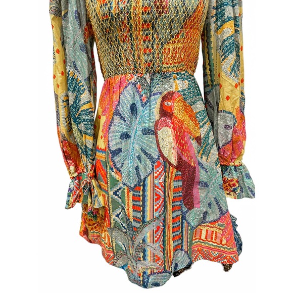 FARM Rio Colorful Tropical Mini Dress - Picture 9 of 10
